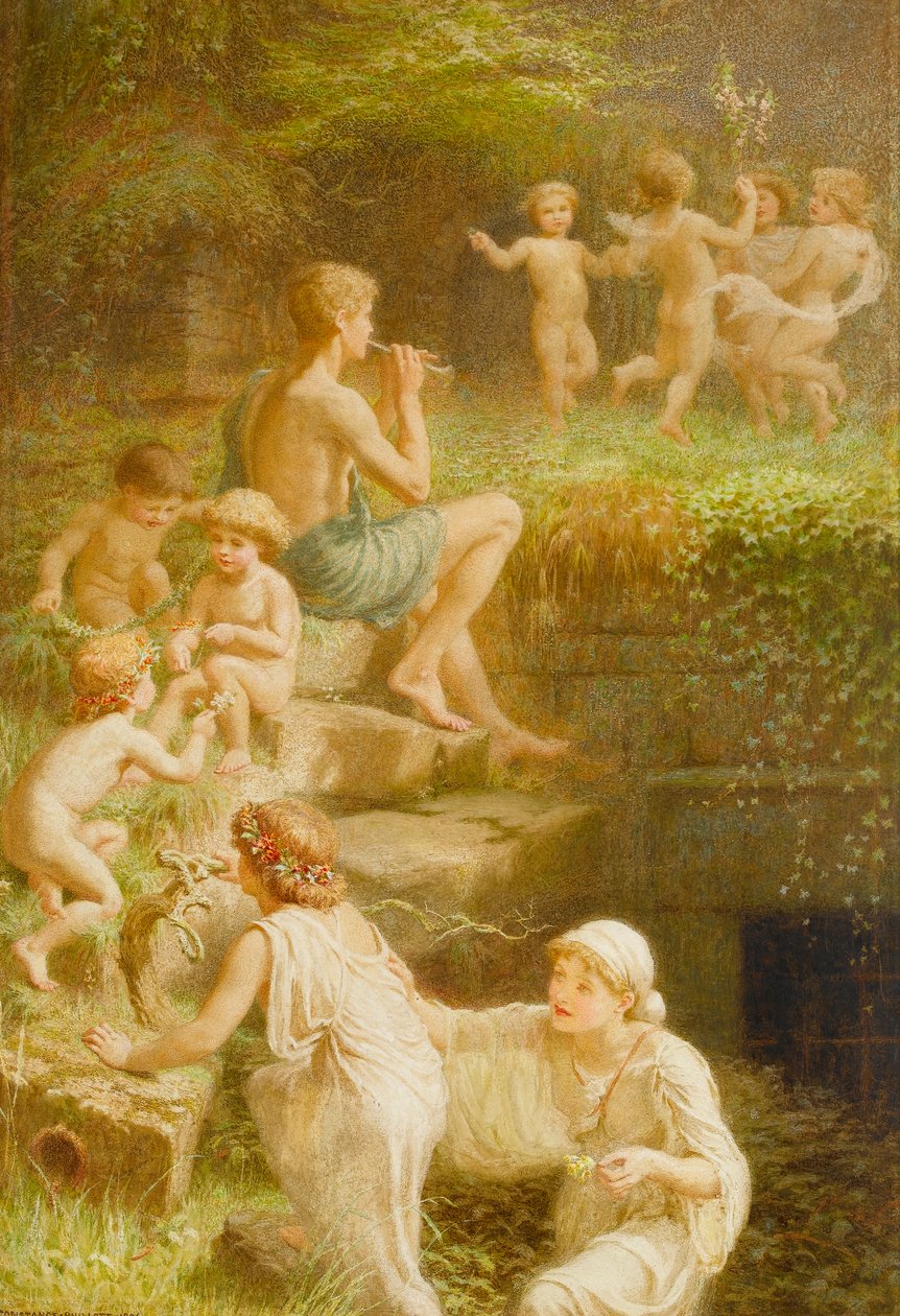Arcadian Revelry: The Coming of Spring by Constance Phillott