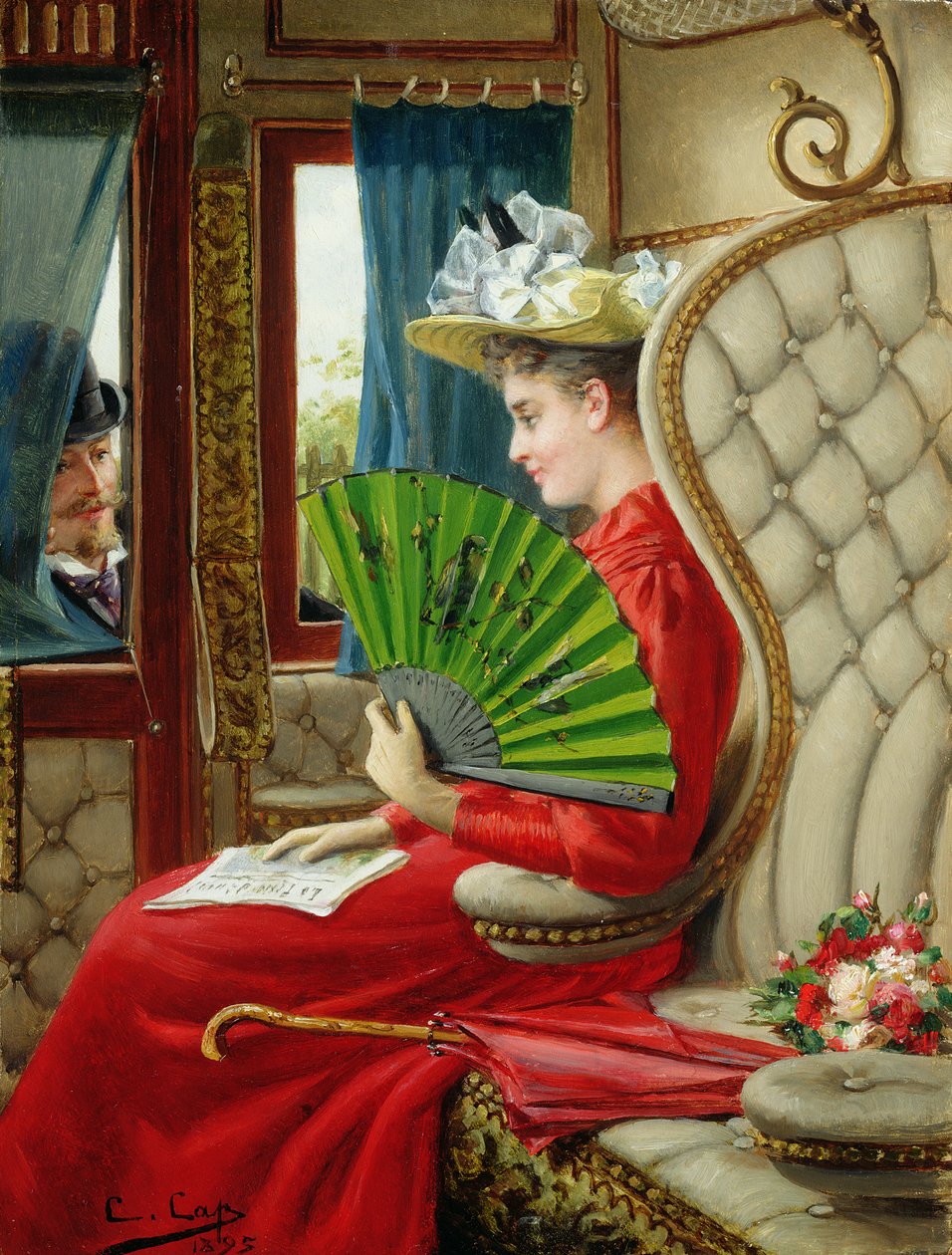 The Indiscretion, 1895 by Constant Aime Marie Cap