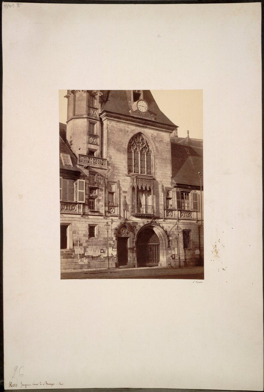 Hotel Jacques Coeur at Bourges, c. 1865 by Constant Alexandre Famin