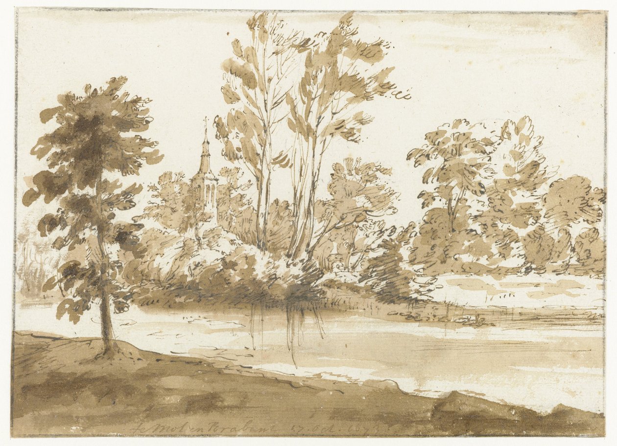View of Mol (Te Mol in Brabant) by Constantijn Huygens (II)