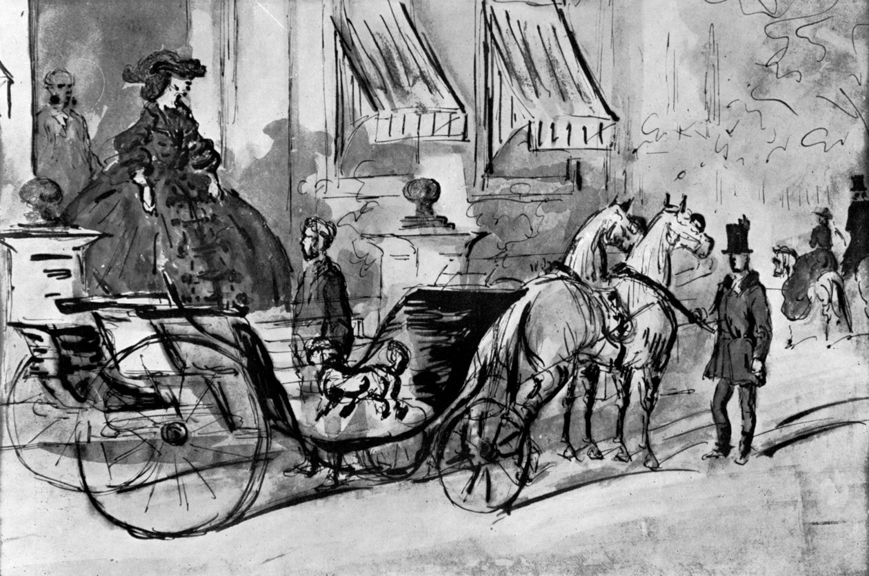 Going for a Drive, 19th century by Constantin Guys