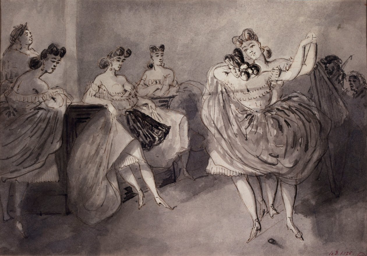 Dance Scene in a Public House, circa 1865 by Constantin Guys