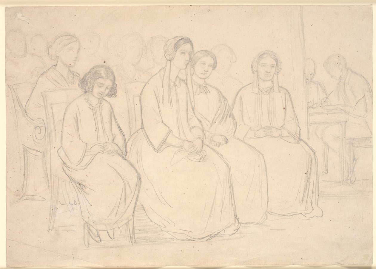 At Hages During a Lecture by Høyen by Constantin Hansen