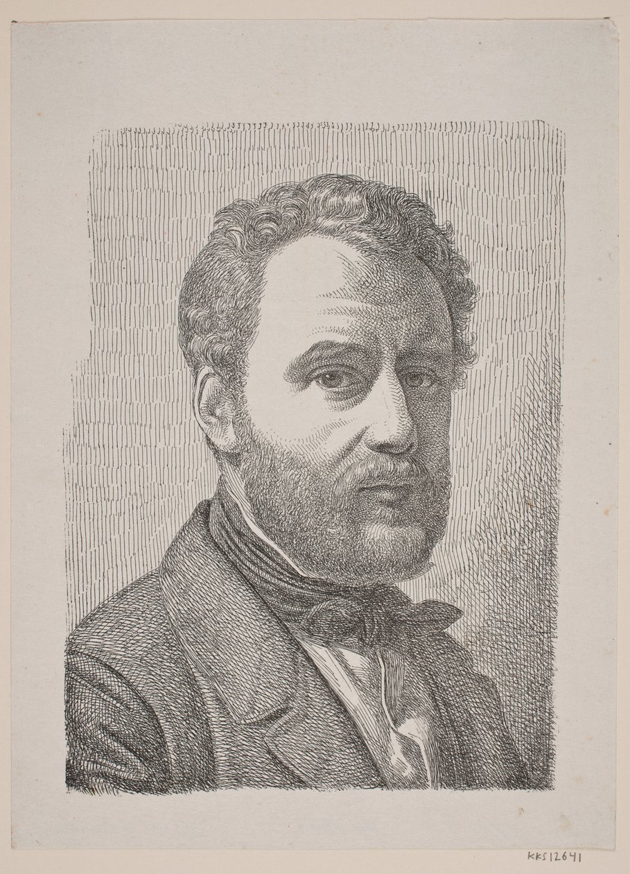 Portrait of Wilhelm Marstrand by Constantin Hansen