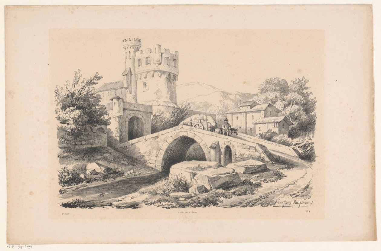 Landscape with Fort and Bridge (The Landscape series) by Constantinus Cornelis Huysmans