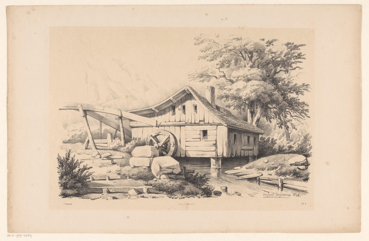 Watermill in Mountain Landscape (The Landscape) by Constantinus Cornelis Huysmans