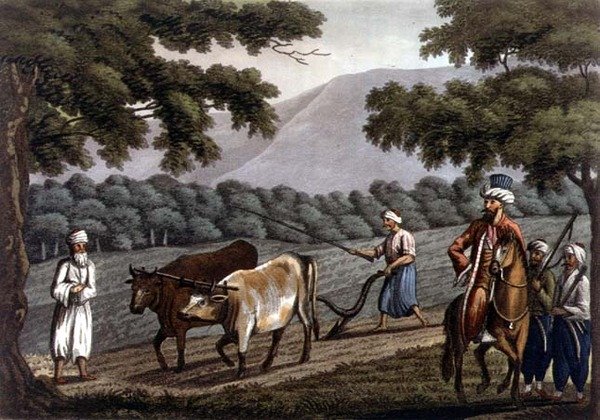 Agriculture in Syria, engraved by Joseph Constantine Stadler (fl.1780-1812) pub. by J. White by Cooper (after) Willyams