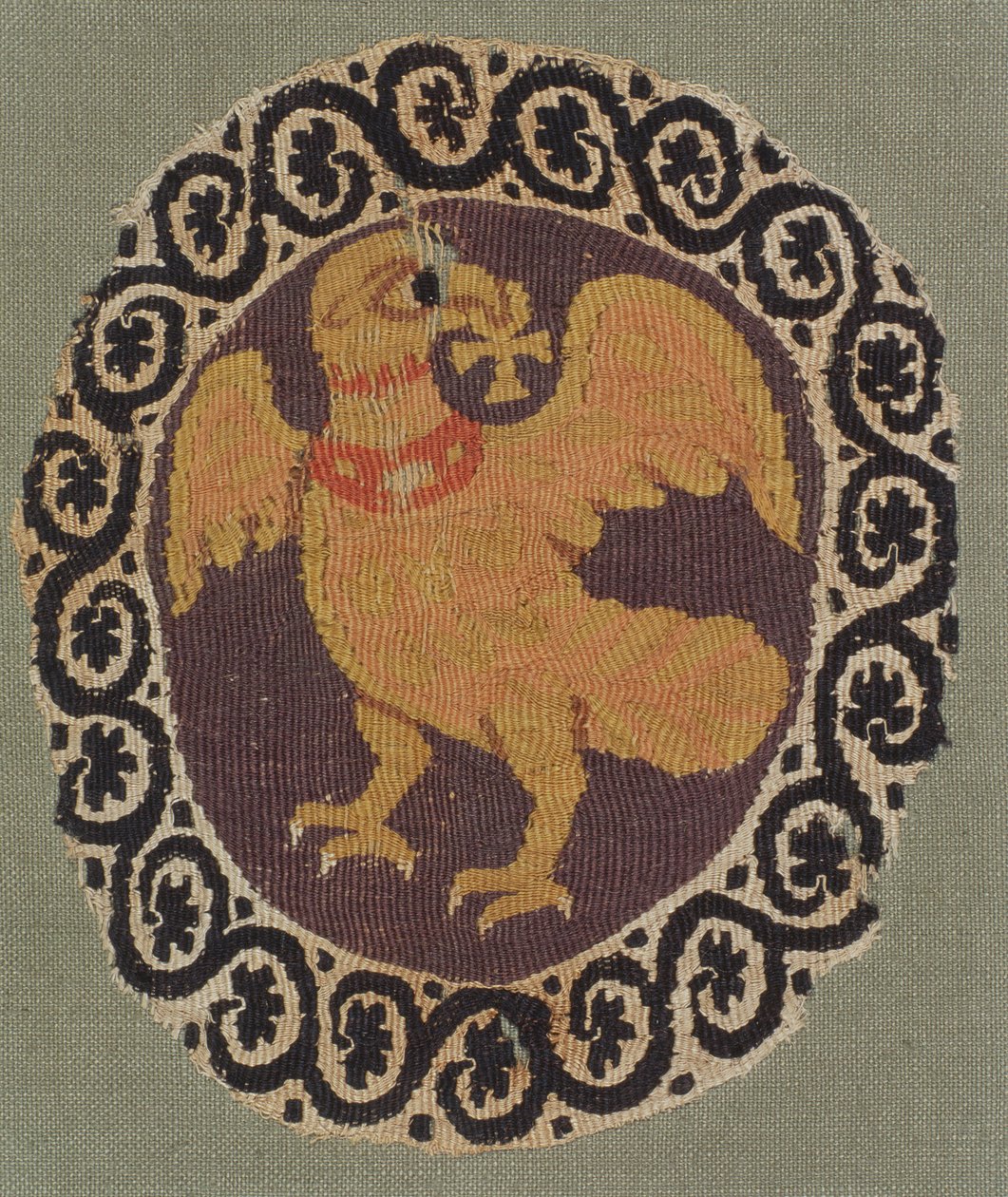 Tapestry-woven roundel from a tunic by Coptic