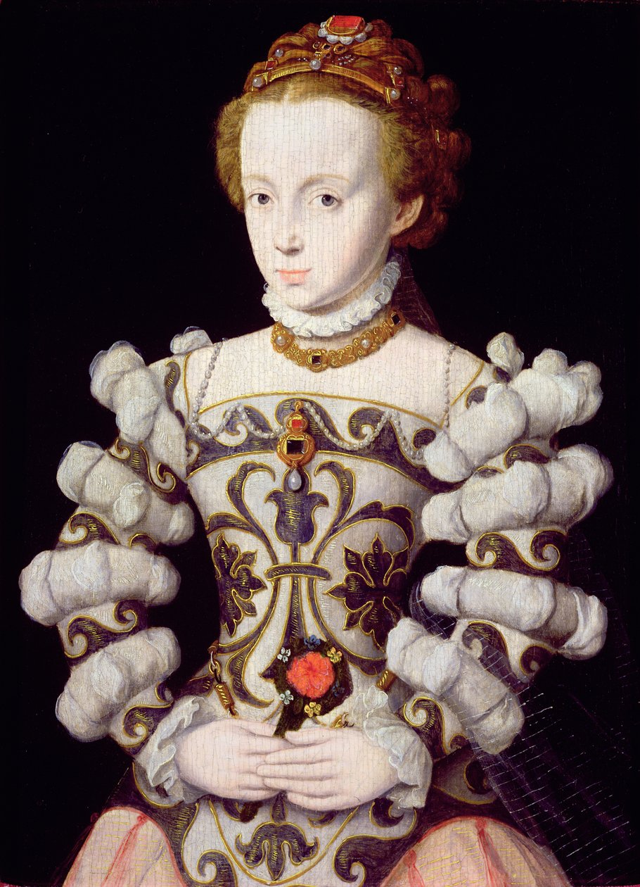 Portrait of a Girl Holding a Rose by Corneille de Lyon