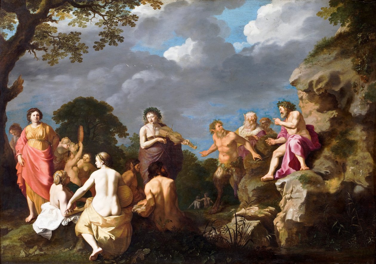 The Musical Contest between Apollo and Marsyas by Cornelis van Poelenburch