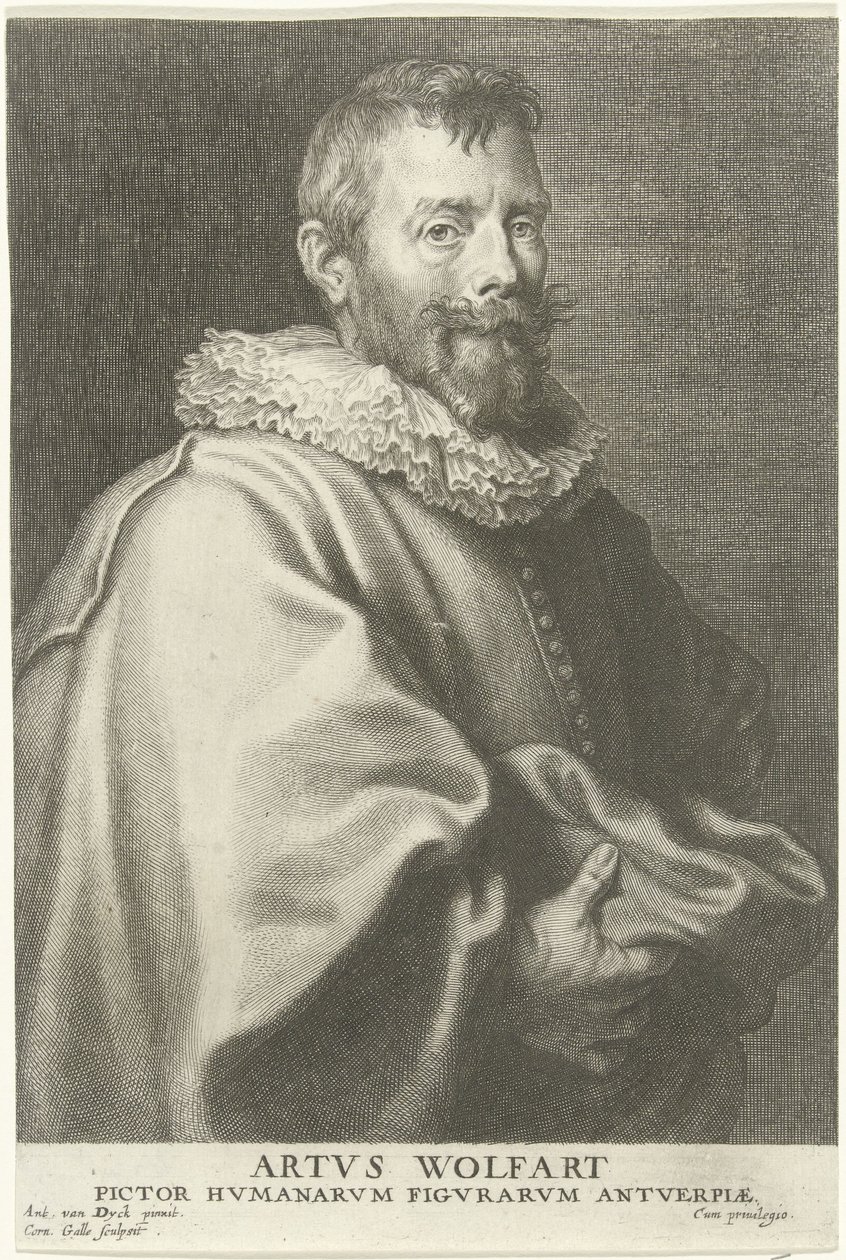 Portrait of the Painter Artus Wolffort by Cornelis Galle the Elder