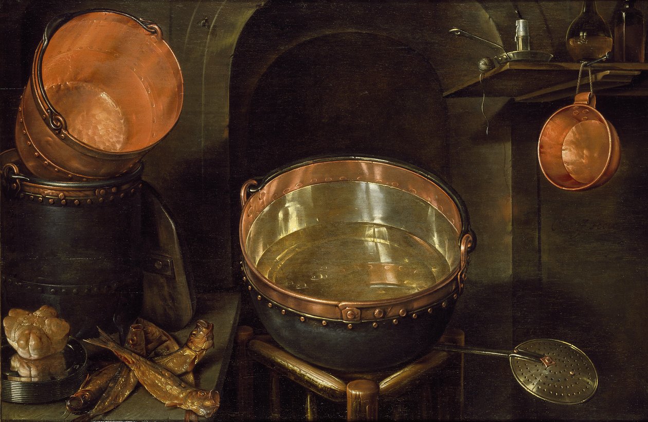 Still Life of Kitchen Utensils by Cornelis Jacobsz