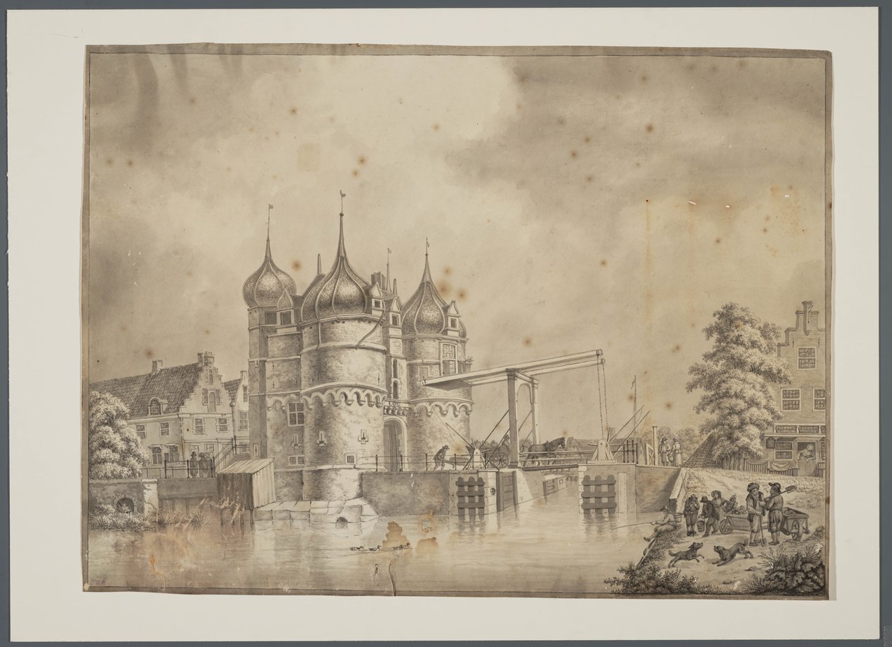 Old Oosterpoort in Hoorn by Cornelis Pronk and Jan Frederik Gardner
