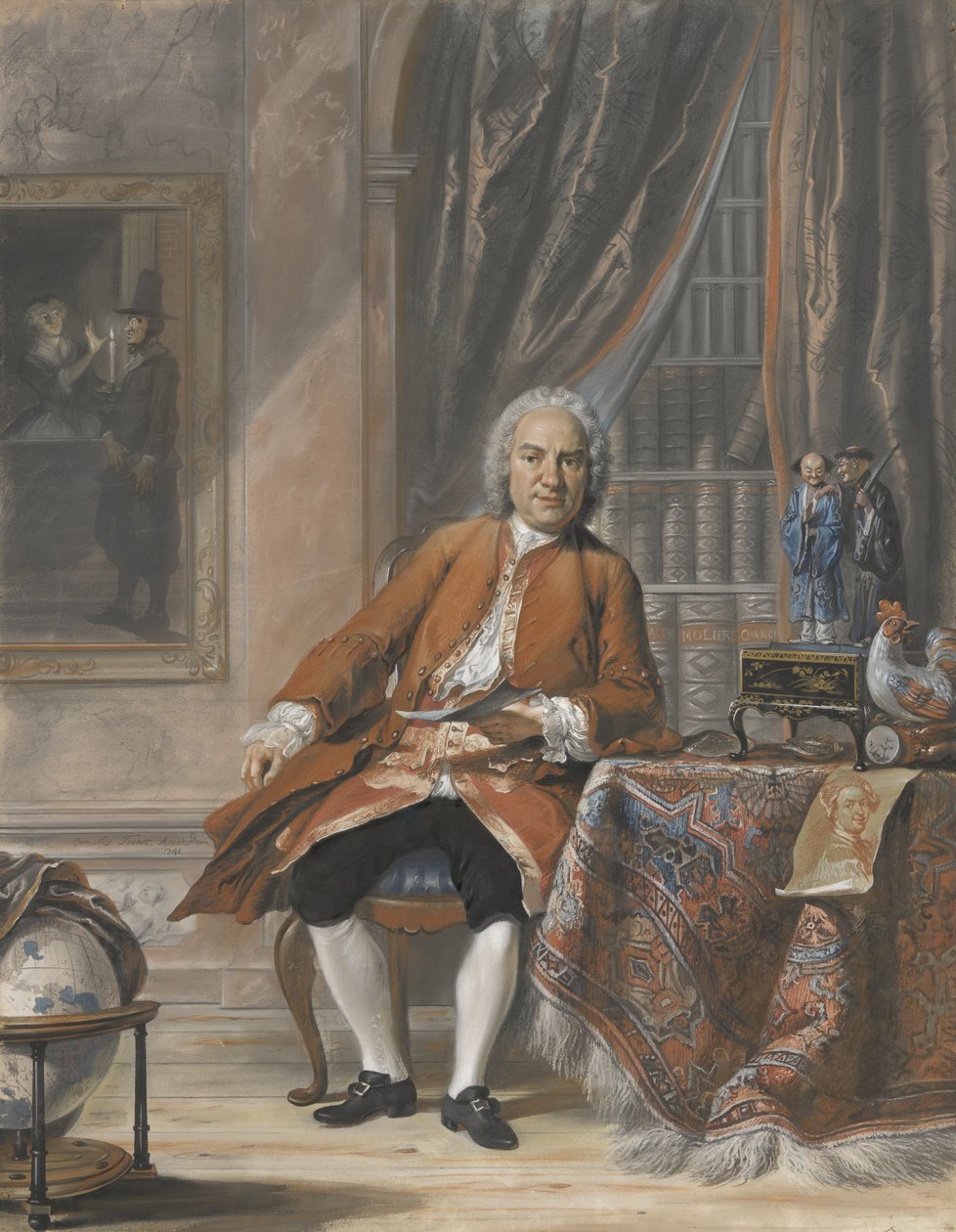 Portrait of Joan Jacob Mauricius, Governor-General of Suriname by Cornelis Troost