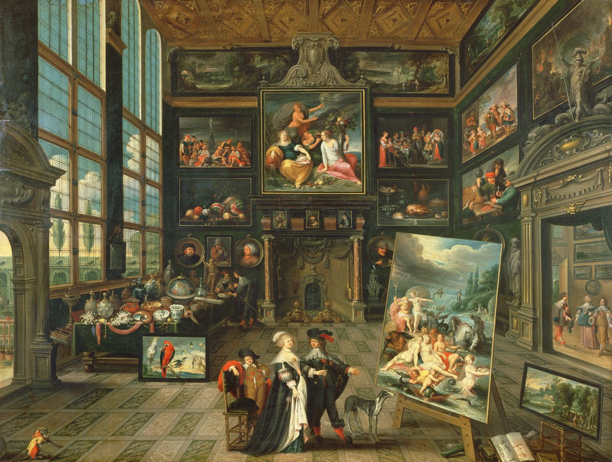 Interior of a Gallery, 1637 by Cornelis de Baellieur