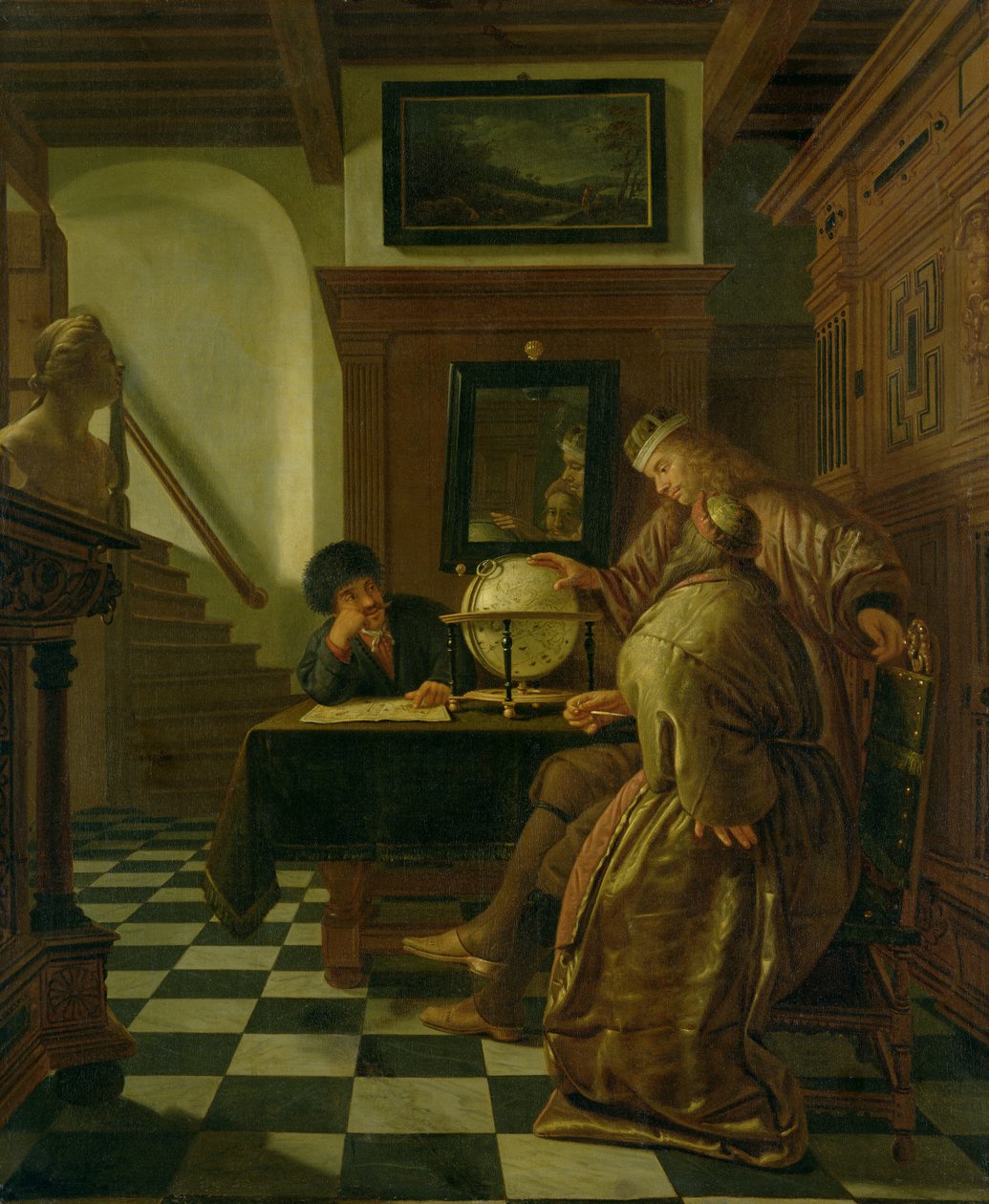 Geographers at Work by Cornelis de Man: Buy fine art prints