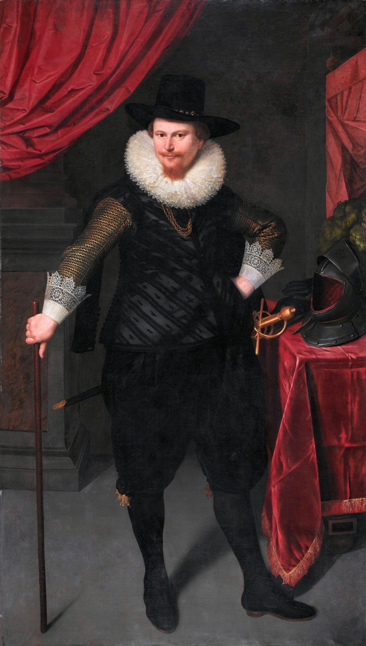 Portrait of Laurens Reael (1583-1637) by Cornelis van der Voort