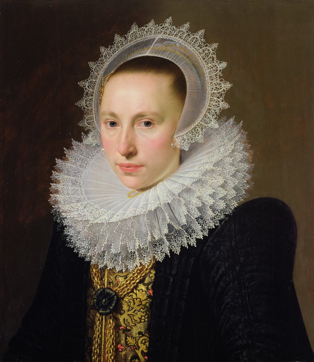 Portrait of a Lady by Cornelis van der Voort