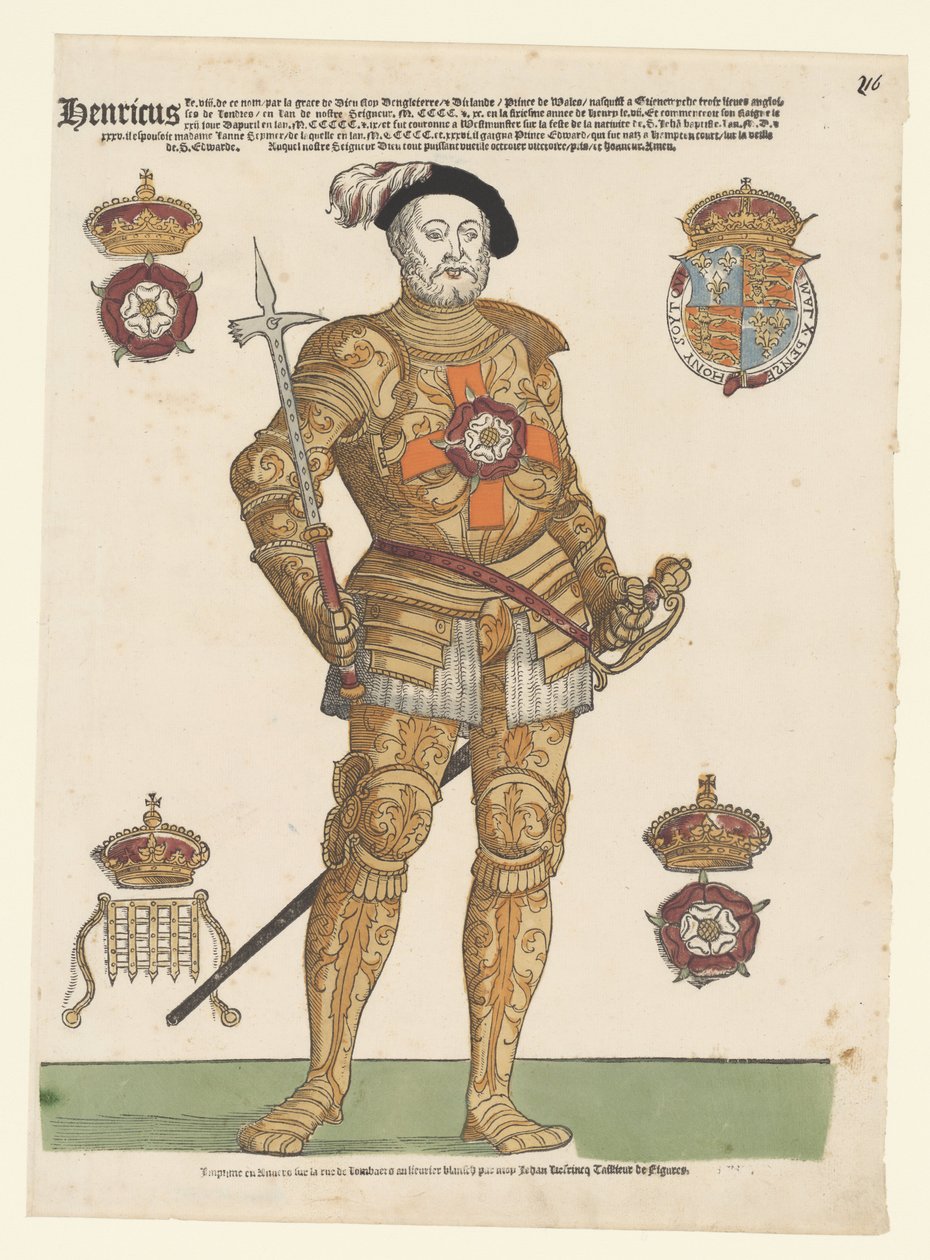 Portrait of Henry VIII of England by Cornelis Anthonisz. (manner of)