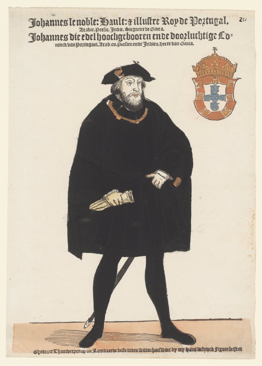 Portrait of John III of Portugal by Cornelis Anthonisz. (manner of)