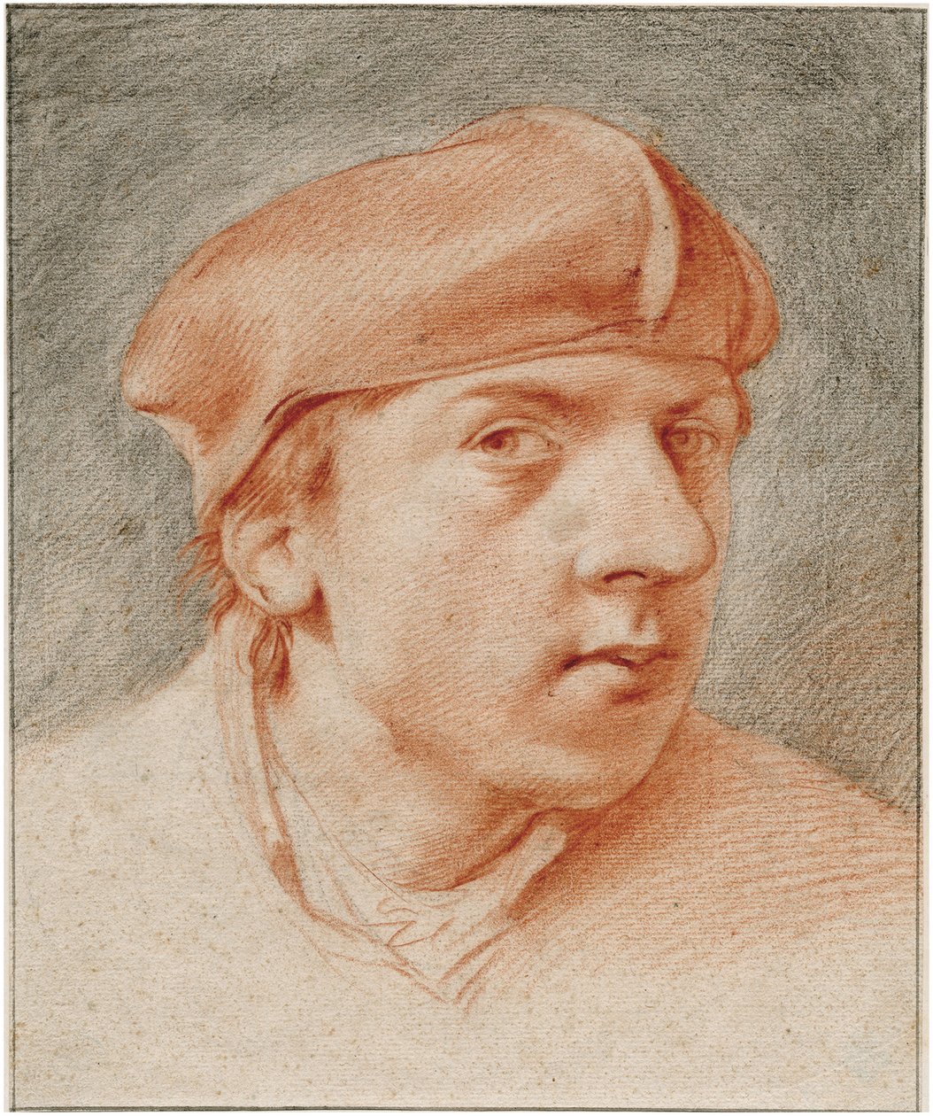 Self-portrait with beret by Cornelis Pietersz Bega
