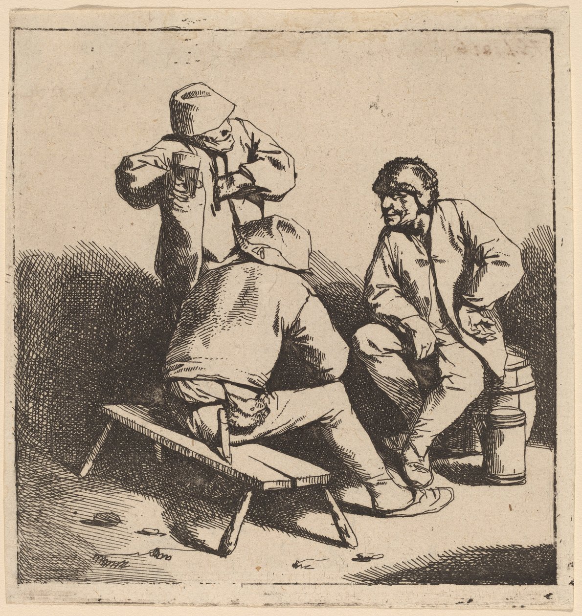 The Three Drinkers by Cornelis Pietersz Bega