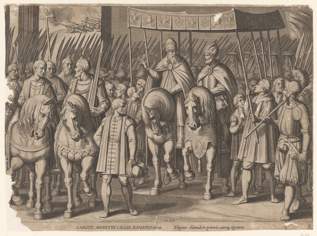 Coronation of Charles V in Bologna, 1530 by Cornelis Boel