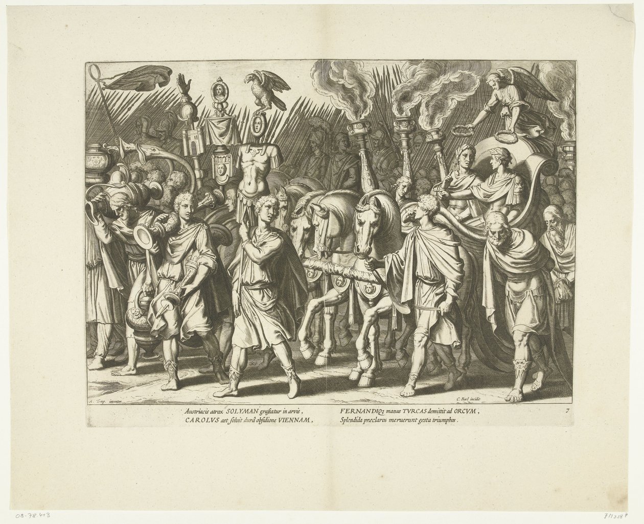 Triumphal Car of Charles V and Ferdinand, After the Liberation of Vienna from the Turks, ca. 1532 by Cornelis Boel