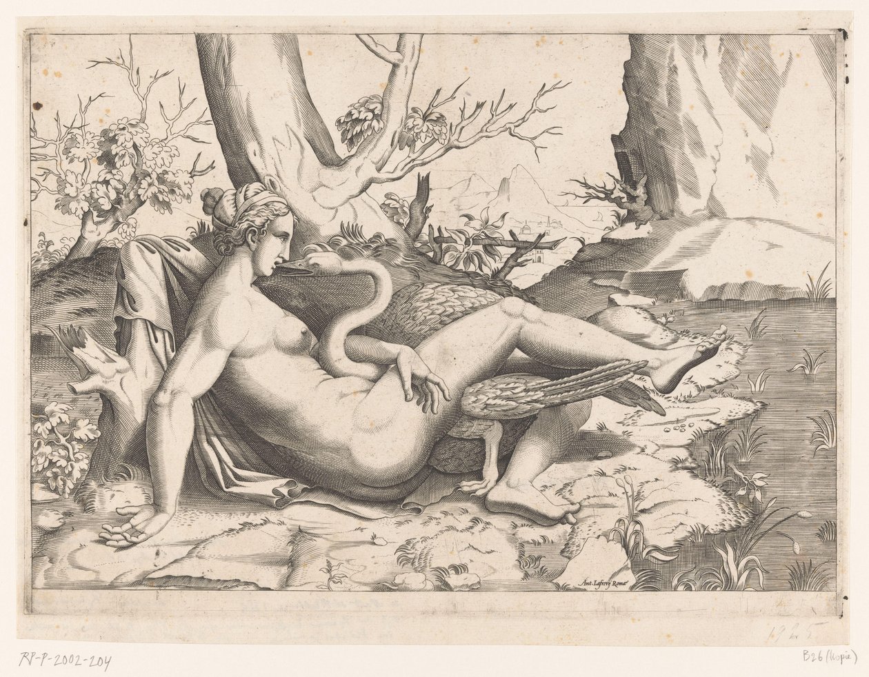 Leda and the Swan by Cornelis Bos (possibly)