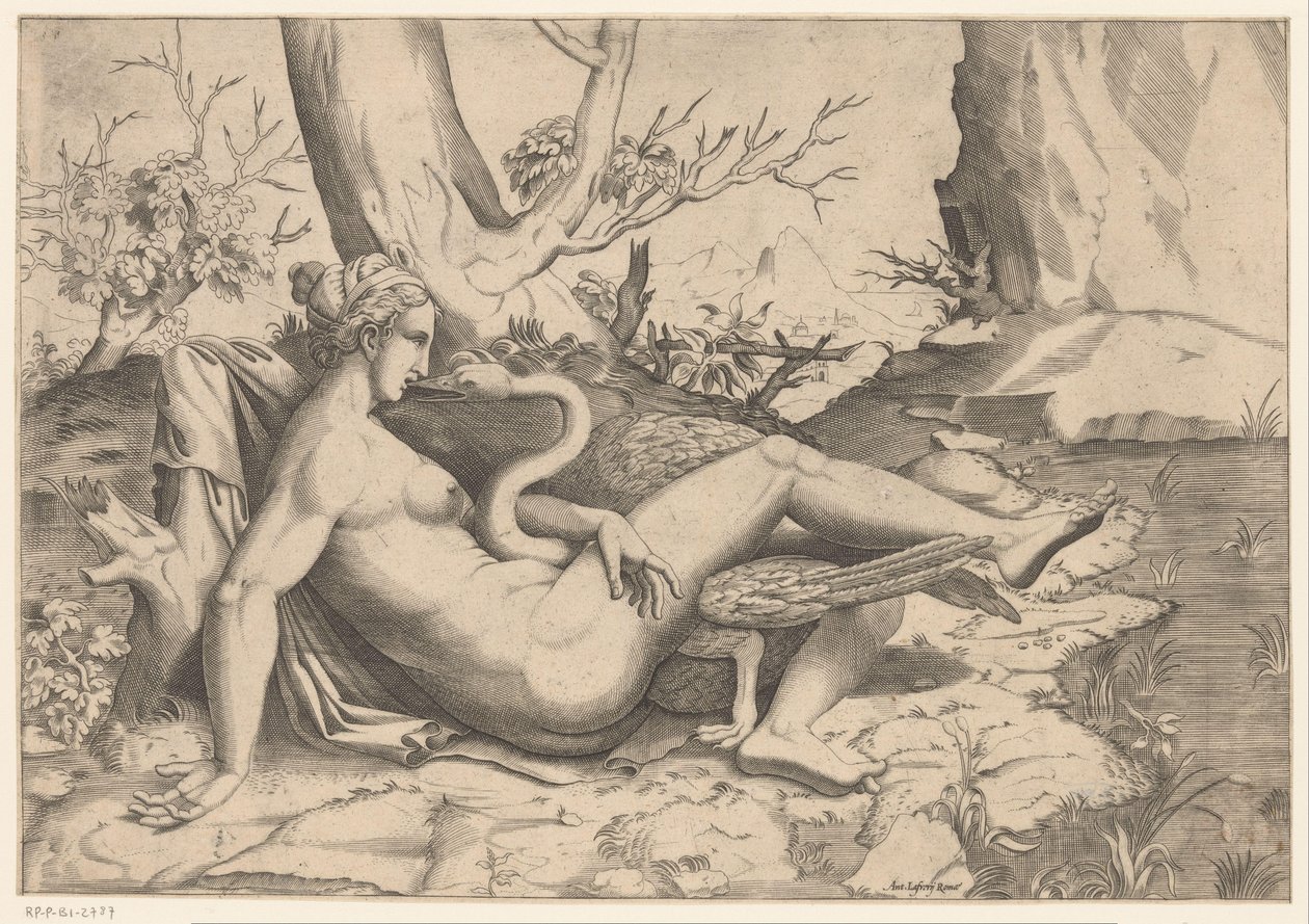 Leda and the Swan by Cornelis Bos (possibly)