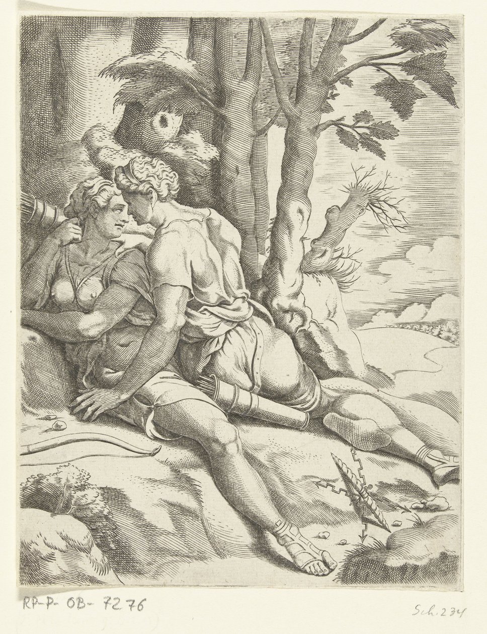 Jupiter and Callisto by Cornelis Bos