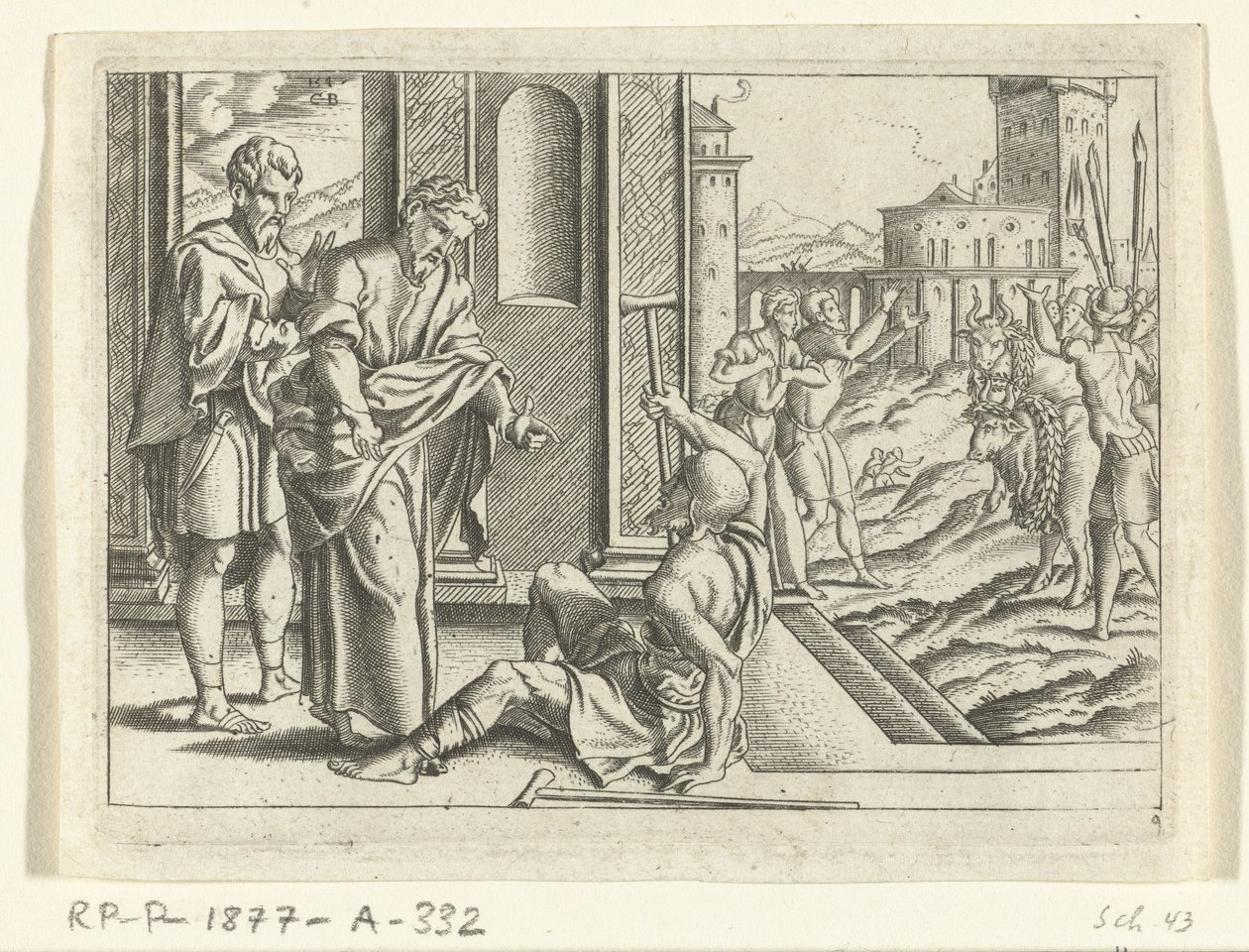 Paul Heals a Cripple by Cornelis Bos