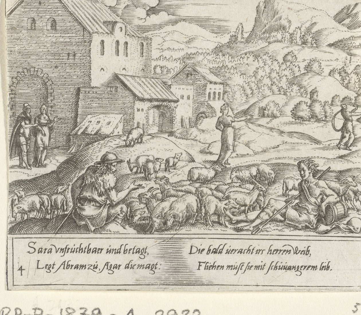 Sarah Expels the Pregnant Hagar by Cornelis Bos
