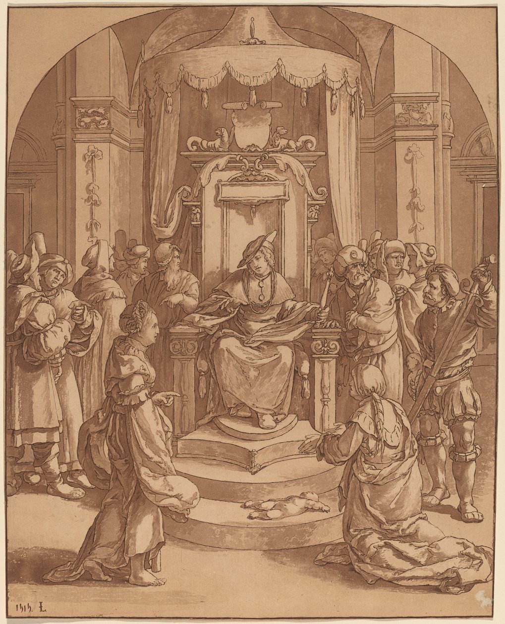 The Judgment of Solomon by Cornelis Brouwer
