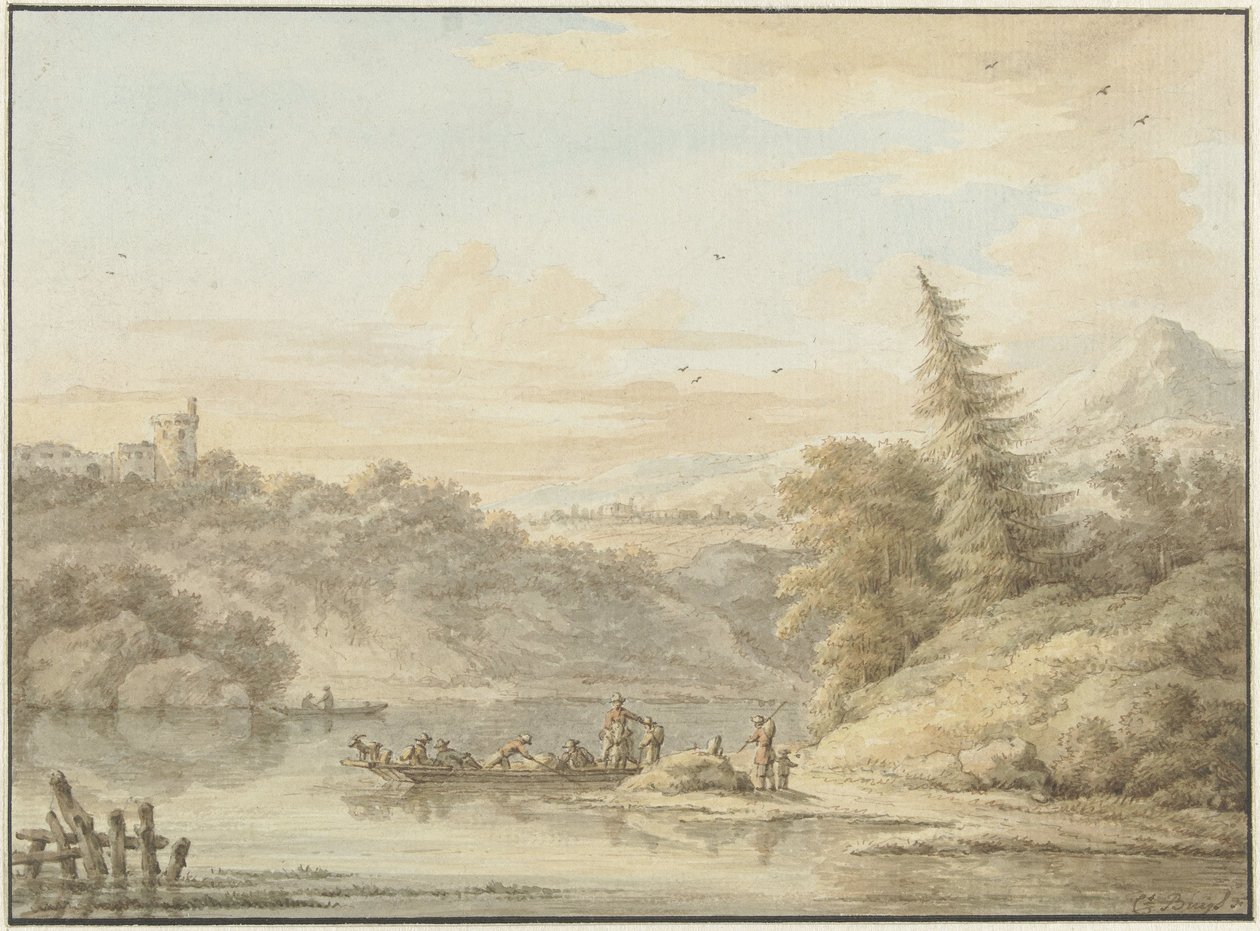 River Landscape by Cornelis Buys