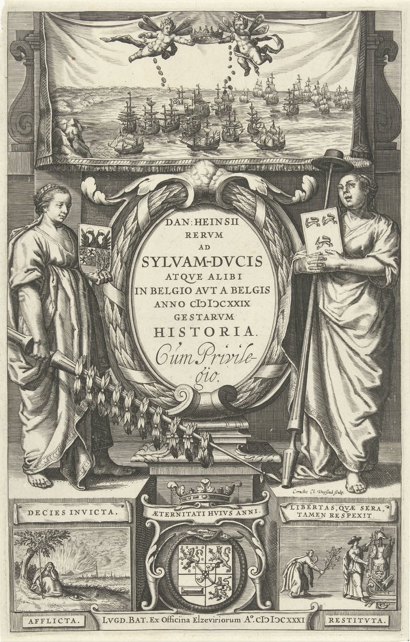 Title Page for: D. Heinsius, History of Events in Sylva-Ducis and Elsewhere in Belgium by the Belgians in the Year 1629. 1631 by Cornelis Claesz. Duysend
