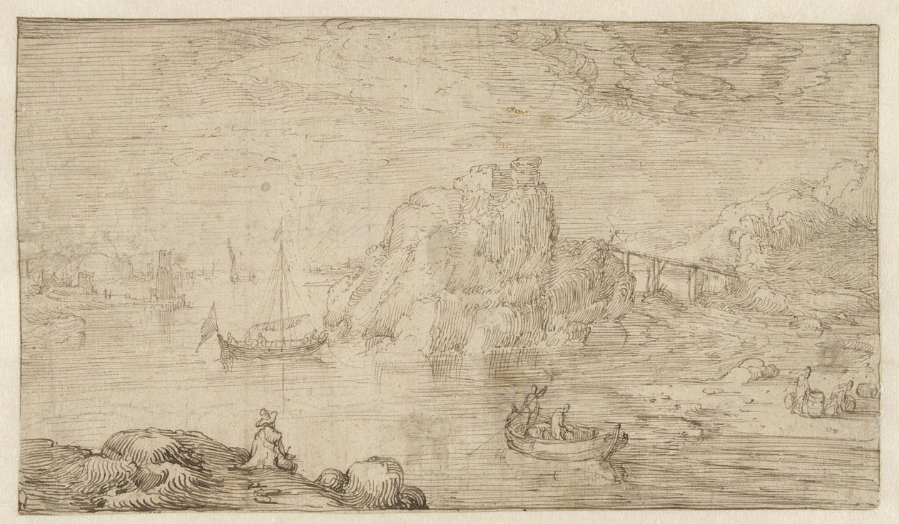 River View by Cornelis Claesz van Wieringen (attributed to)