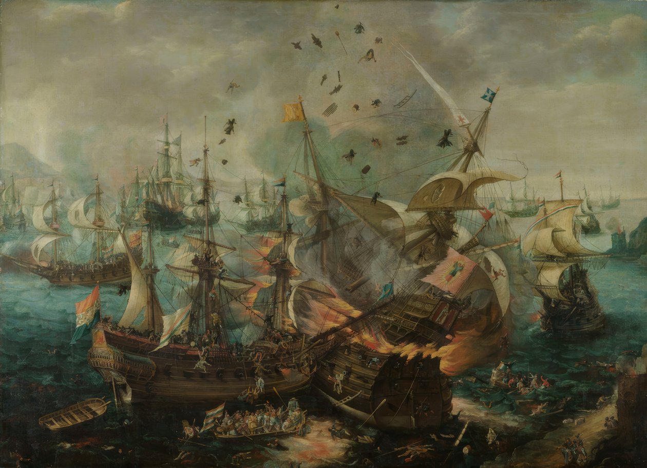 The Explosion of the Spanish Admiral