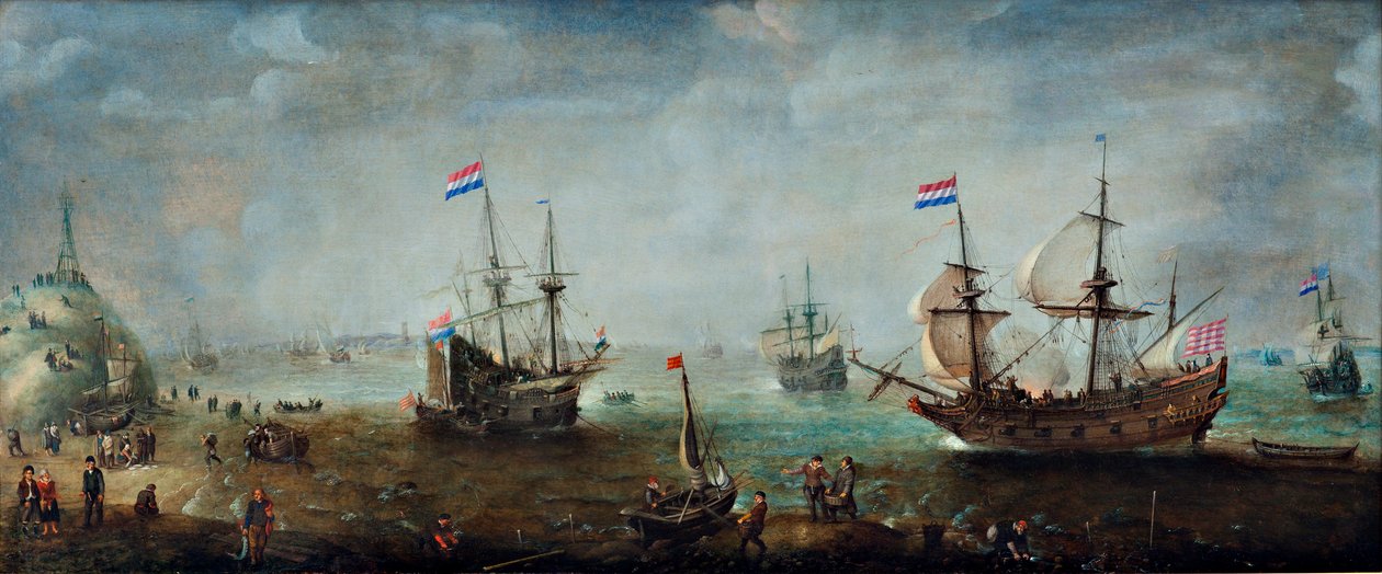 Marine by Cornelis Claesz  van Wieringen