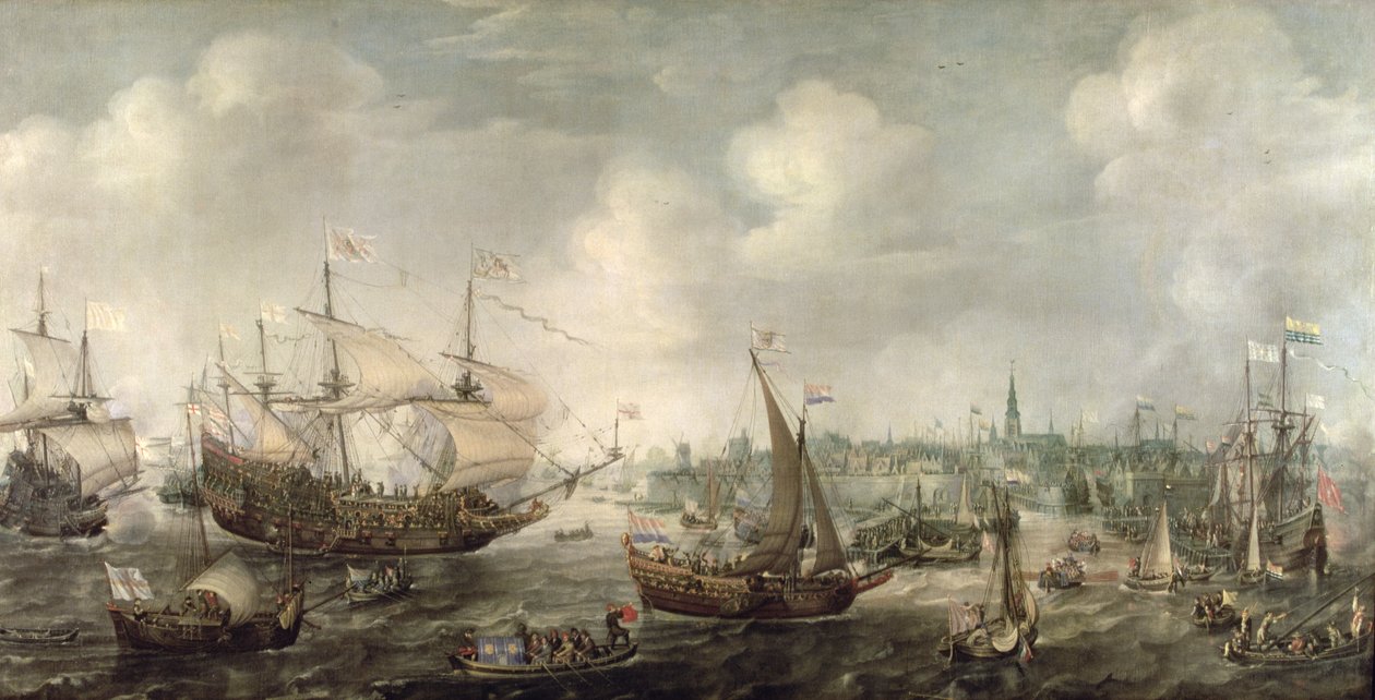 The Arrival of Frederick V at Vlissingen in 1613 by Cornelis Claesz  van Wieringen