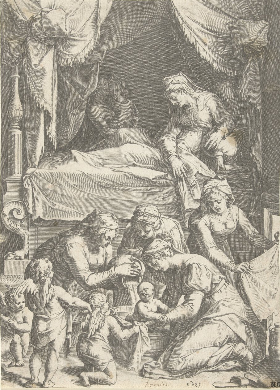 Birth of the Virgin by Cornelis Cort