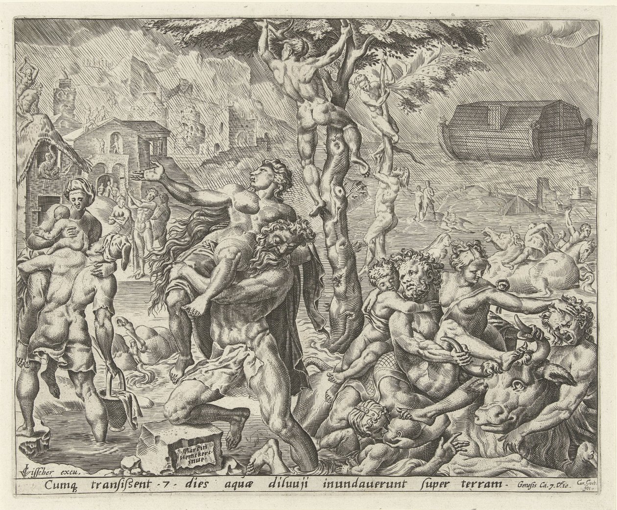 The Flood (History of Noah) by Cornelis Cort
