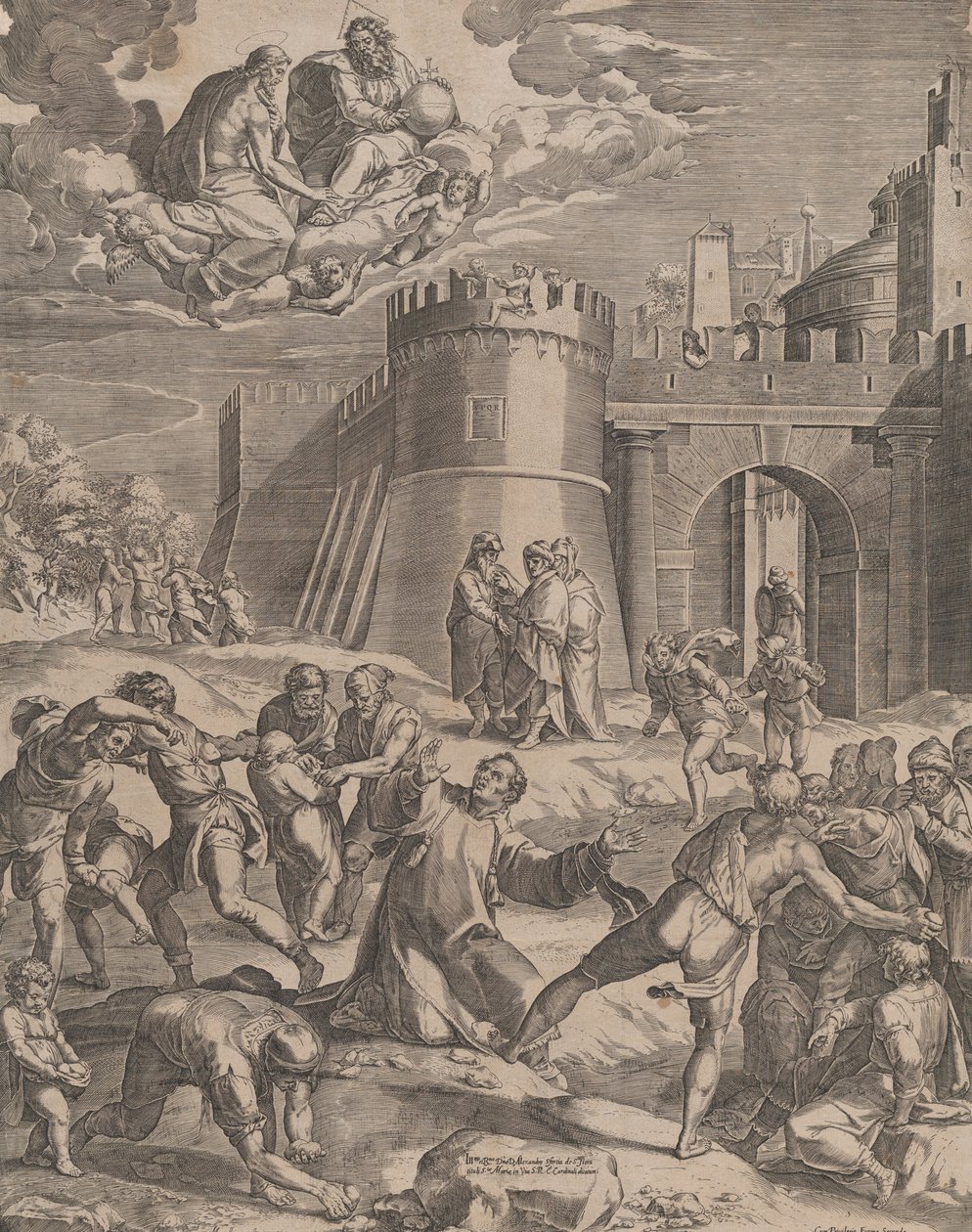 The Martyrdom of St Stephen, 1576 by Cornelis Cort
