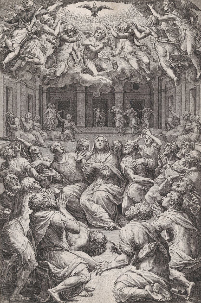 The Pentecost by Cornelis Cort