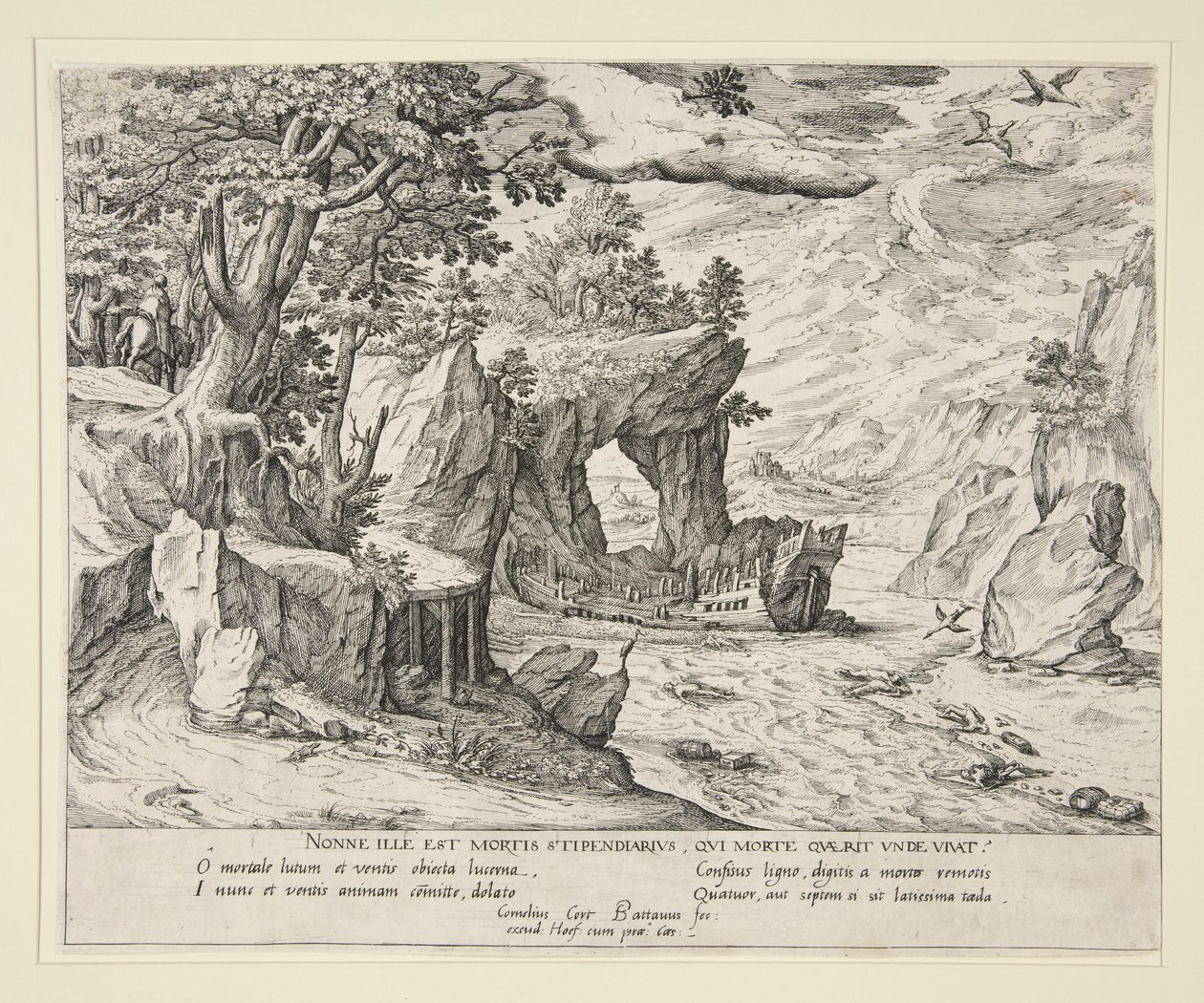 The Wreck by Cornelis Cort