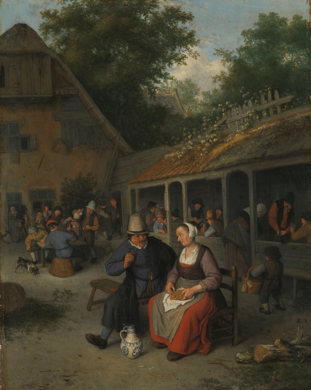 Country Inn by Cornelis Dusart