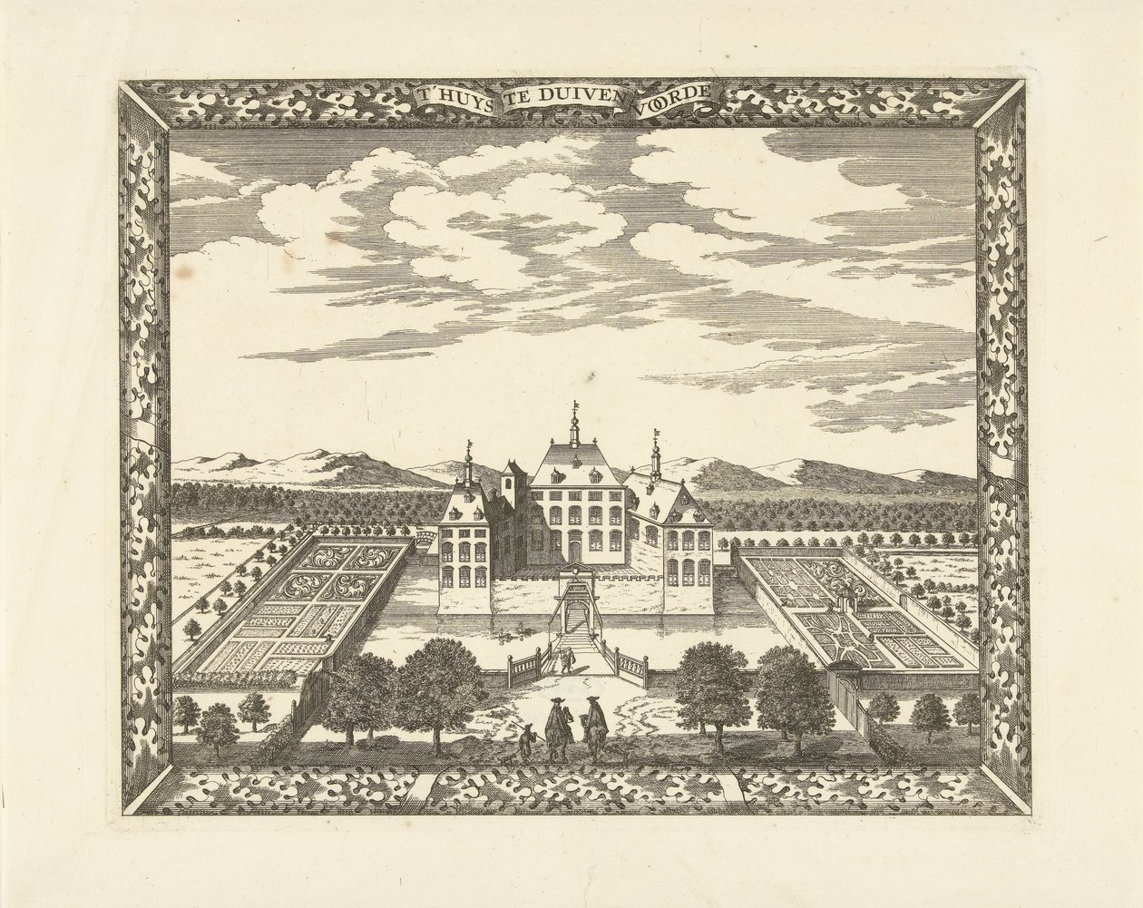 View of Duivenvoorde Castle in Voorschoten (T