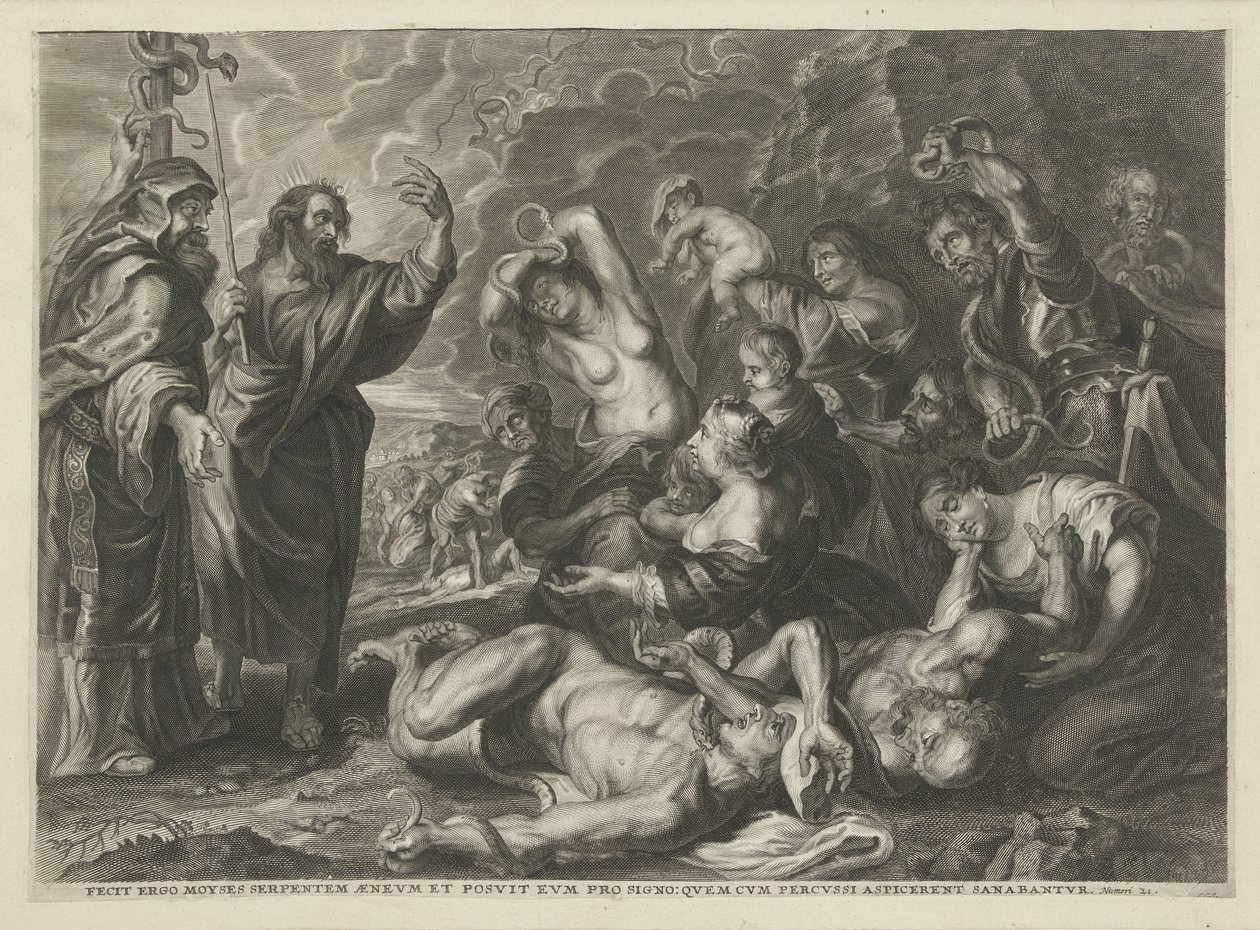 The Bronze Serpent by Cornelis Galle (I)