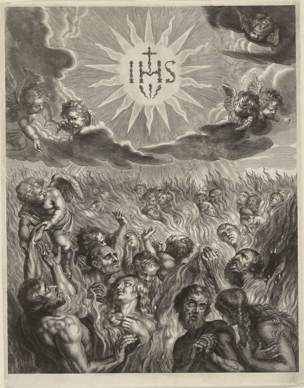 People in Purgatory by Cornelis Galle (I)