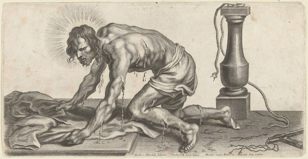 Christ after the Scourging by Cornelis Galle (II)